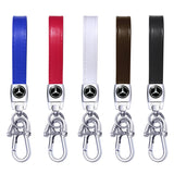 Mercedes Benz Logo PU Leather Metal Car Keychain Keyring