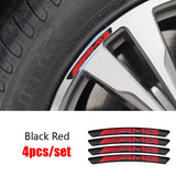 4pcs/set 9cm Mercedes Benz AMG Brabus 4 Matic Aluminum Alloy Car Wheel Rim Tyre Sticker