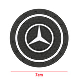 2pcs/set Mercedes Benz AMG Logo PVC Waterproof Car Water Coaster