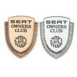 SEAT Metal Shield Car Rear Sticker Auto Window Emblem Badge Decal