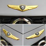 Renault Metal Wings Car Front Hood Sticker Emblem Badge Decal