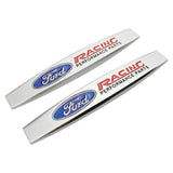 2pcs Ford RS Wolf ST Logo Metal Car Fender Side Badge Decal Rear Emblem Sticker