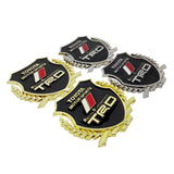 2PCS Toyota TRD Metal Car Rear Sticker Shield Trunk Emblem Badge Decal