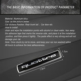 2pcs Audi Quattro Metal Car Sticker Emblem Badge Decal Decoration
