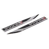 2pcs Dodge RT Logo Metal Car Sider Fender Sticker Emblem Badge