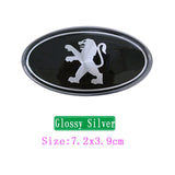 Peugeot Elliptical Metal Car Window Sticker Emblem Badge Decal