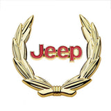 Jeep Wheat Metal Car Window Sticker Emblem Badge Decal