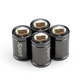 4pcs Cadillac Logo Car Tire Valve Caps