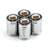4pcs Cadillac Logo Car Tire Valve Caps