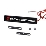 Porache Logo Car Front Hood Grille LED Light