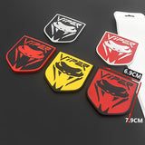Dodge Viper Logo Metal Car Front Grille Emblem Badge Rear Sticker Decal