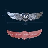 Hyundai Metal Wings Car Front Sticker Emblem Badge Decal