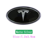 Tesla Elliptical Metal Car Window Sticker Emblem Badge Decal
