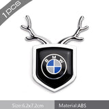 BMW Carbon Fiber Car Rear Shield Sticker Auto Body Window Emblem Badge Decal