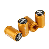 4pcs/set Nissan Z Logo Matte Car Air Valve Stem Caps Auto Tyre Valve Covers