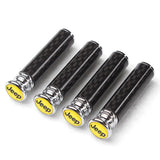 4pcs/set Jeep Logo Carbon Fiber Car Door Bolt Lock Pins Gate Lock Screws