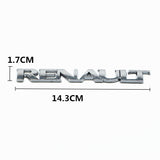 Renault Letter Logo ABS Car Trunk Sticker Emblem Badge Decal