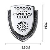 Toyota Metal Shield Car Rear Sticker Auto Window Emblem Badge Decal