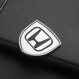 2pcs 39x39mm Honda Shield Metal Car Window Sticker Emblem Badge Decal