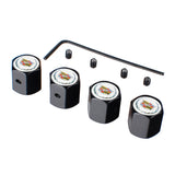 4pcs/set Cadillac Anti-Theft Car Air Valve Stem Cap Auto Tyre Valve Covers