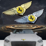 Ferrari Angle Wings Metal Car Front Center Sticker Grille Emblem