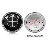 1PC 74mm BMW Logo Car Rear Emblem Badge Decal