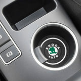 2pcs/set Skoda PVC Car Water Coaster Cup Mat