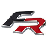 SEAT FR Logo Metal Car Front Hood Grille Emblem Bagde Rear Sticker Decal
