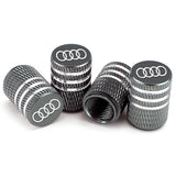 4pcs/set  Audi Car Tire Valve Caps Auto Tyre Wheel Air Covers Air Caps
