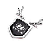 Hyundai ABS Deer Car Rear Sticker Shield Trunk Emblem Badge Decal