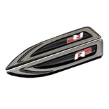 2pcs Volkswagen Rline GTI Logo Metal Car Side Fender Emblem Sticker Decal