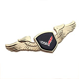 Chevrolet Angle Wings Metal Car Front Hood Bonnet Sticker Emblem Badge