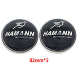 2PCS BMW Logo X1 X3 X5 X6 1 3 5 7 Series 82mm Car Front Hood Sticker 82mm Auto Trunk Emblem Rear Badge Decal