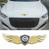 Nissan Metal Wings Car Front Sticker Emblem Badge Decal