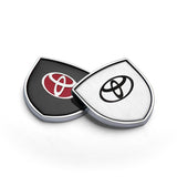 2pcs 39x39mm Toyota TRD Shield Metal Car Window Sticker Emblem Badge Decal