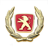 Peugeot Wheat Metal Car Window Sticker Emblem Badge Decal