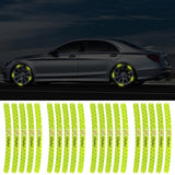 20pcs/set Cadillac Car Wheel Rim Warning Reflective Emblem Stickers