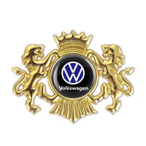 VW Double Lion Metal Car Rear Sticker Auto Window Emblem Badge Decal