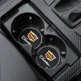 2PCS Cadillac Diamond Car Water Coaster Cup Mat