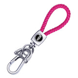Lincoln Braided Rope Car Keychain Keyring Pendant