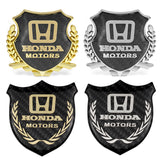 Honda Metal Carbon Fiber Car Rear Sticker Shield Trunk Emblem Badge Decal