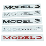 Tesla Model3 Letter ABS Car Rear Sticker Decal Emblem Badge