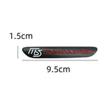 1PC MS Mazda Speed Logo Metal Car Sticker Badge Decal
