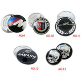 2PCS BMW Logo X1 X3 X5 X6 1 3 5 7 Series 82mm Car Front Hood Sticker 82mm Auto Trunk Emblem Rear Badge Decal