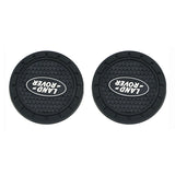 2pcs/set Land Rover Logo PVC Waterproof Car Water Coaster