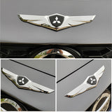 Mitsubishi Metal Wings Car Front Hood Sticker Emblem Badge Decal