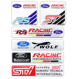 Ford RS ST Wolf Shelby GT350 Aluminum Alloy Car Sticker Nameplate Emblem Badge Decal