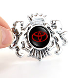 Toyota TRD Double Lion Metal Car Rear Sticker Auto Window Emblem Badge Decal