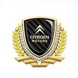 Citroen Metal Diamond Car Rear Sticker Trunk Emblem Badge Decal