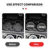 2PCS Jeep Diamond Car Water Coaster Cup Mat